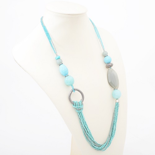 イタリア製 ＜INES design＞ アシンメトリア・ネックレス　7928-AV20