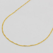 純金 ネックレス  スクリュー チェーン 45cm 1.5ｇ K24 造幣局検定 刻印入り　1210-NG09
