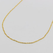純金 ネックレス  スクリュー チェーン 50cm 1.6ｇ K24 造幣局検定 刻印入り　1211-NG09