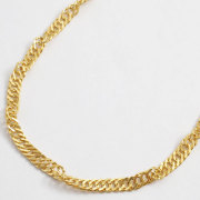 純金 ネックレス スクリュー チェーン 60cm 24.2ｇ Ｋ24 刻印　2138-NG14