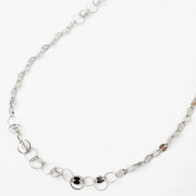 プラチナ850 ロングネックレス 80cm 9.3g サークル＆ペダル　3781-NM18