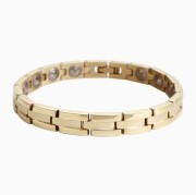【送料無料】日本製 マーレ/MARE 純チタン/TITANIUM ゲルマニウム 99.99％ ゴールド仕上げ イオンコーティング 男女兼用 メンズブレスレット アクセサリー アイテム 19.5cm 軽量 お洒落 健康 肩こり 体に優しい プレゼント/贈り物 誕生日/お祝い/記念日6269-TZ24