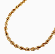 【送料無料】18金 K18 18k GOLD ゴールド ゴールドネックレス 18金ネックレス 60cm 10.7g 750 刻印入 イタリア製 中空構造チェーン ロープチェーン 18金ロープチェーン 男女兼用 ユニセックス6292-LC25
