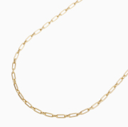 【受注生産品】【イタリア製】18金/K18 イエローゴールド/GOLD/ゴールド ネックレス アクセサリー  ペーパークリップ デザイン 繊細 女性/レディース 50cm オシャレ 上品/キラキラ 記念日/お祝い/誕生日 特別 プレゼント/ギフト/贈り物  6389-MS25