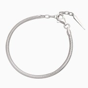 クリックポスト対応 DIBI ディビ イタリア製 SV925 Silver シルバー ロジウムメッキ仕上げ ブレスレット ジュエリー アクセサリー スネーク チェーン しなやか シンプル 上品 男女兼用 レディース メンズ  6400-DB25