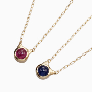 【送料無料】10金 K10 10k ゴールド ゴールドアクセサリー ペンダント ネックレス ルビー サファイア ネコ 猫 キャット ネコモチーフ プチペンダント 6488-UK25