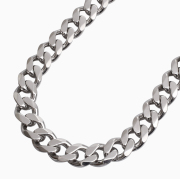 【日本製】シルバー SILVER 925 銀無垢 2面カット キヘイ 喜平 ラウンド 12mm幅 50cm 145g  6598-UK26