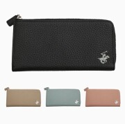 【BEVERLY HILLS POLO CLUB/ビバリーヒルズポロクラブ】財布 長財布 ウォレット L字ファスナー ラウンドファスナー 薄型 カード収納 小銭入れ付 BHG-L1010 6683-TN26