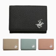 【BEVERLY HILLS POLO CLUB/ビバリーヒルズポロクラブ】財布 三つ折り財布 ミニ財布 ミニウォレット ボタン式 コンパクト カード収納 小銭入れ付 BHG-L1012 6684-TN26