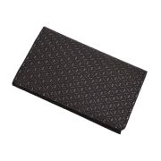 日本製 印伝/INDENYA/印傳屋 名刺入れ/カードケース/ICカード/クレジットカード 黒/ブラック 和柄 瓢箪/ひょうたん コンパクト 鹿革/漆 7466-IY25