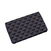 日本製 印伝/INDENYA/印傳屋 名刺入れ/名刺ケース/単名刺入 ネイビー 波鱗/なみうろこ 軽量 鹿革/漆 メンズ7512-IY25