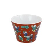 日本製 九谷焼/九谷五彩 磁気/陶器/陶磁器 縁起物/縁起カップ/フリーカップ/スープカップ 木米 華やか/鮮やか  7607-SK26