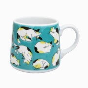 日本製 九谷焼/九谷五彩 磁気/陶器/陶磁器 マグカップ/コップ/カップ 三毛猫 7614-SK26