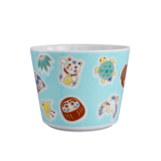日本製 九谷焼/九谷五彩 磁気/陶器/陶磁器 縁起物/縁起カップ/フリーカップ/スープカップ えんぎもの/縁起物 華やか/鮮やか  7626-SK26