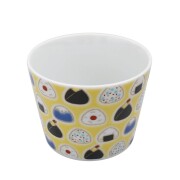 日本製 九谷焼/九谷五彩 磁気/陶器/陶磁器 縁起物/縁起カップ/フリーカップ/スープカップ おにぎり/おむすび 華やか/鮮やか  7632-SK26