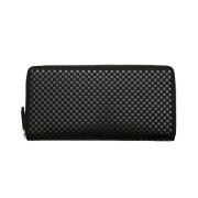 日本製 印伝/INDENYA/印傳屋 長財布/ロングウォレット/束入/財布 男性/メンズ ブラック/黒/ いにしえ/INISHIE ファスナー式 7644-IY26