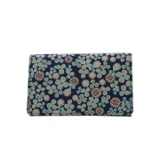 日本製 印伝/INDENYA/印傳屋 名刺入れ/名刺ケース/カード入れ/カードケース/定期入れ/ICカード オフィス コンパクト 白詰草/シロツメクサ/クローバー プレゼント7648-IY26