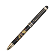 日本製 PLATINUM/プラチナ/プラチナ万年筆 多機能筆記具/ダブルアクション 近代蒔絵 鳳凰/ホウオウ ボールペン/ペン 黒/赤 シャーペン/シャープペンシル ステーショナリー/文房具7675-AC26