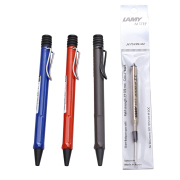 ドイツ製 ラミー/LAMY JETSTREAM/ジェットストリーム サファリ ボールペン/ペン 黒インク/0.7mm/M17F ブルー/青 レッド/赤 アンブラ ステーショナリー7676-AC26