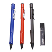 ドイツ製 ラミー/LAMY サファリ シャーペン/シャープペンシル/ペン 黒芯/0.5mm ブルー/青 レッド/赤 アンブラ ステーショナリー/文房具/筆記用具 替え芯付き/0.5mm/M41/HB 紙箱付き7685-AC26