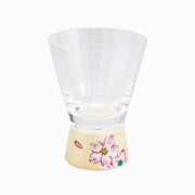 【送料無料】日本製 九谷焼/九谷五彩 磁気/陶器/陶磁器 グラス/九谷和グラス/ショットグラス ガラス/硝子/江戸硝子/ファインクリスタル/セミクリスタル さくら文ゴールド 華やか7721-SD26