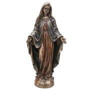 【送料無料】ヴェロネーゼデザイン/Veronese Design イタリア製 ITALY ブロンズ風/ブロンズ像/コールドキャスト・ブロンズ キリスト/製フランシスコ/フランチェスコ/聖母マリア MARIA インテリア/置物 7985-FG26