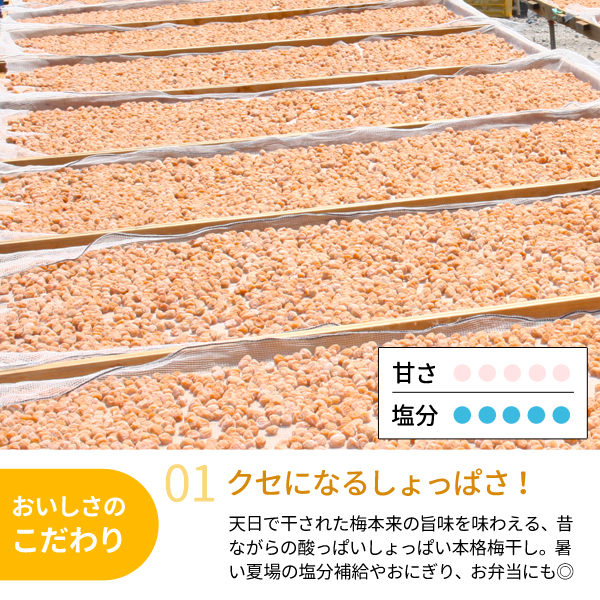 昔ながらのしょっぱい白干し小梅