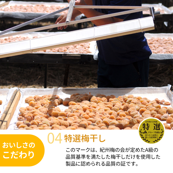 送料無料】ご家庭用 北海道産はちみつ入り はちみつ梅 900g×3パック