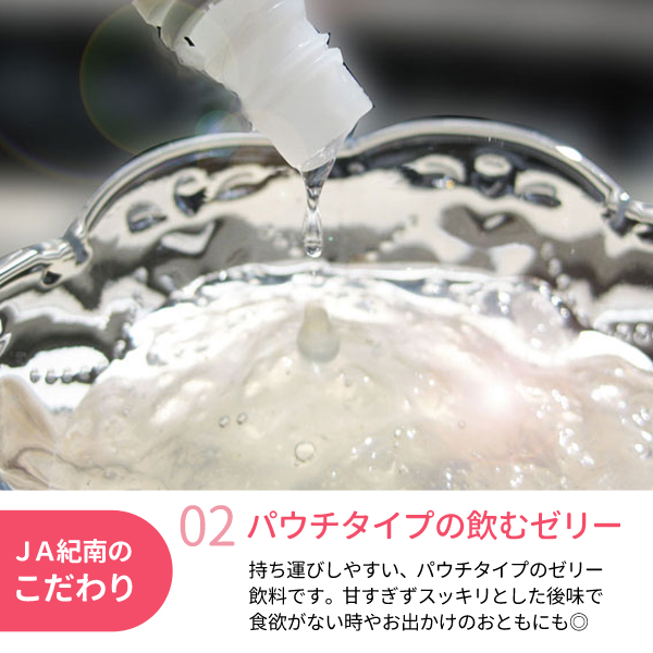 送料無料】ごくごくいける！飲む紀州梅ゼリー 180g×24個 紀州梅干し