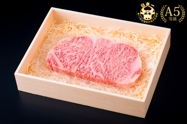 鹿児島黒牛サーロインステーキ300g×1枚[A5等級BMS10以上]