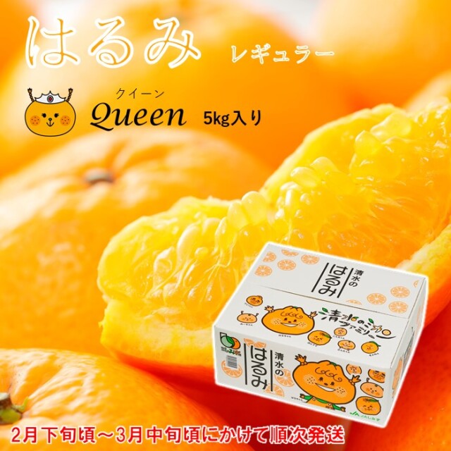 清水生まれの美味しい柑橘「はるみ Queen 5ｋｇ入」
