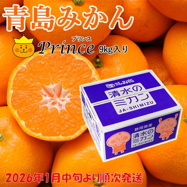 【ご予約商品・2026年1月中旬よりご発送】青島みかん　Prince 9kg