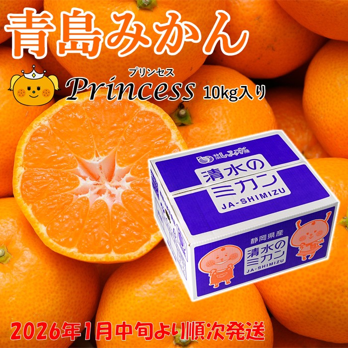【ご予約商品・2026年1月中旬よりご発送】青島みかん　Princess 10kg