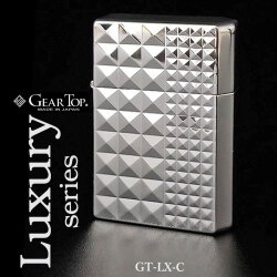 ギアトップ 国産オイルライター GEAR TOP ラグジュアリーデザインシリーズ　シルバーミラーC　GT-LX-C画像