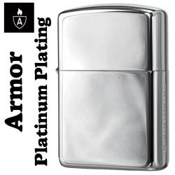 zippo(ジッポーライター)プラチナプレーティングジッポー 鏡面仕上げ画像