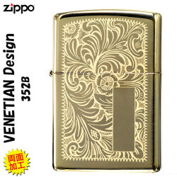 zippo(ジッポーライター)REG VENETIAN ベネチアン ＃352B ハイポリッシュ・ブラス 画像