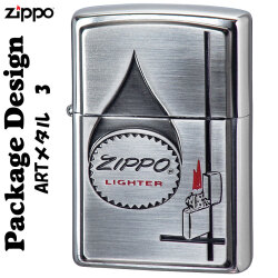 ZIPPO/ARTアートワーク　パッケージデザイン　メタル3 銀古美・色入れメタル貼り