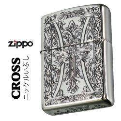 ZIPPO/クロスシリーズ　ニッケルイブシ エッチング　十字架　CROSS-NI画像