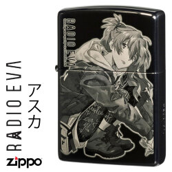 ZIPPO/ヱヴァンゲリヲン RADIO EVA アスカ　ブラックチタンコーティング シリアルナンバー入り EV-RADIO-ASUKA画像