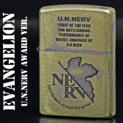zippo エヴァンゲリヲン ZIPPO U.N. NERV AWARD VER. ユーズド加工画像