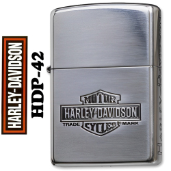 人気モデルにつき再販開始！ zippo(ジッポーライター) Harley-Davidson ハーレーダビットソン シルバーイブシ HDP-42 2面加工のカッコイイ 喫煙具 バイク オシャレ ギフト プレゼント 送料無料【ネコポス可】