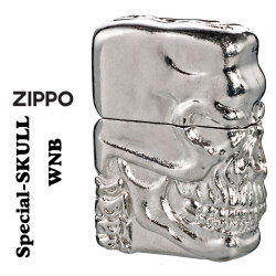 ZIPPO/スカルジャケットWNB ホワイトニッケル バレル仕上げ オイルライター ドクロ SPECIAL-SKULL-WNB画像