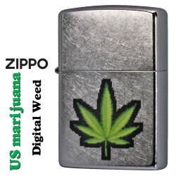 ZIPPO/ マリファナ　Digital Weed デジタルウィード  2024年　USモデル ストリートクローム Z207-112484画像