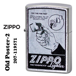 zippo(ジッポーライター) Old Poster-2 プリント加工 ストリートクローム Z207-119571画像