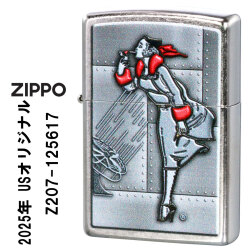 ZIPPO/USオリジナルZIPPO 2025 人気の「WINDY」デザイン Windy Flame ストリートクローム プリント加工 Z207-125617画像