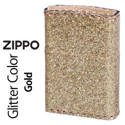 zippo(ジッポーライター)グリッター カラー Glitter color ゴールド　ZSGL-GD画像 