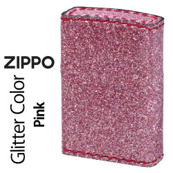 zippo(ジッポーライター)グリッター カラー Glitter color ピンク ZSGL-PK 画像