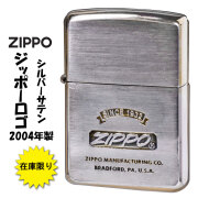 ZIPPO/訳あり 長期展示品 2004年製 1点限り シルバーサテン・ゴールドメッキ ZIPPOロゴ入り mzLOGO-SG画像
