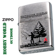 ZIPPO/ホビーワールド アウトドア HOBBY WORLD OUTDOOR  フィッシング ブラッシュクローム 直下腐食 200DC-OW画像