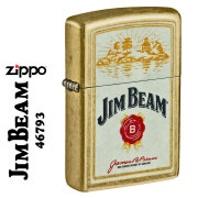 ZIPPO/Jim Beam Logo ロゴ　ジムビーム　正規ライセンス US 2025秋モデル ストリートブラス 46793画像
